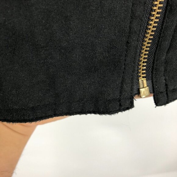 Anne Carson Black Full Zip Faux Suede Jacket size XL - Picture 10 of 14